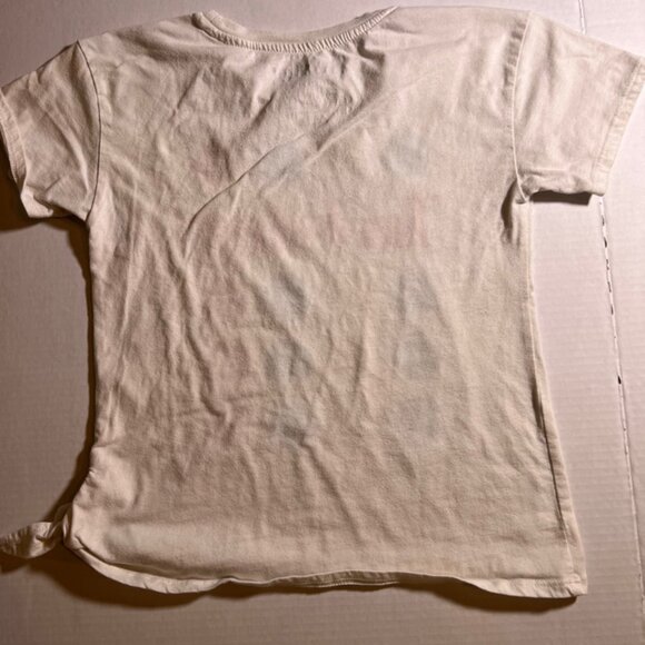 Twister Girls Large‎ 10/12 White Short Sleeve Tie Shirt (K) - Picture 5 of 5